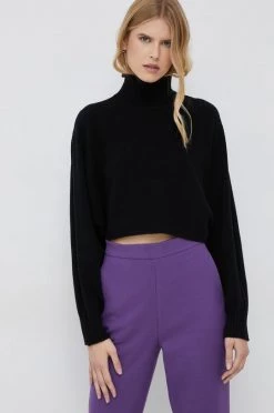 Γυναικεία Χωρίς φερμουάρ Μάλλινο πουλόβερ Sisley χρώμα: μαύρο,