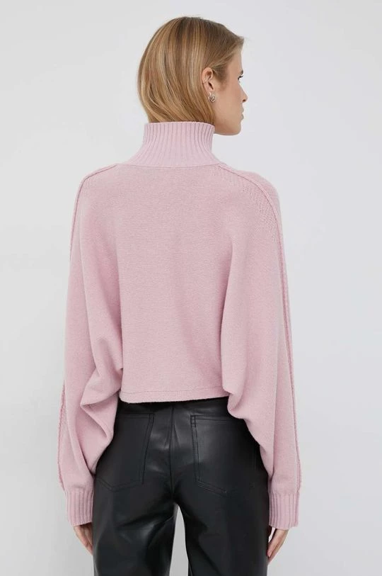Γυναικεία Χωρίς φερμουάρ Μάλλινο πουλόβερ Sisley χρώμα: ροζ, 3 Γυναικεία Χωρίς φερμουάρ Μάλλινο πουλόβερ Sisley χρώμα: ροζ, - Image 3