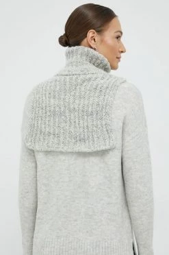 Γυναικεία Περιλαίμια Κασκόλ-λαιμός από μείγμα μαλλιού Sisley γκρι -Εξοδος Sisley Κατάστημα unnamed file 1040