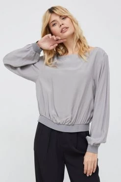 Γυναικεία Μπλούζες Μπλουζάκι Sisley γκρι