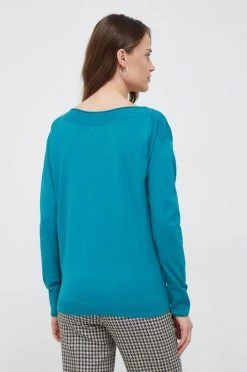 Γυναικεία Χωρίς φερμουάρ Πουλόβερ Sisley τιρκουάζ, -Εξοδος Sisley Κατάστημα unnamed file 1080