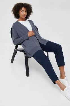 Γυναικεία Με φερμουάρ Ζακέτα από μίγμα μαλλιού Sisley γκρι