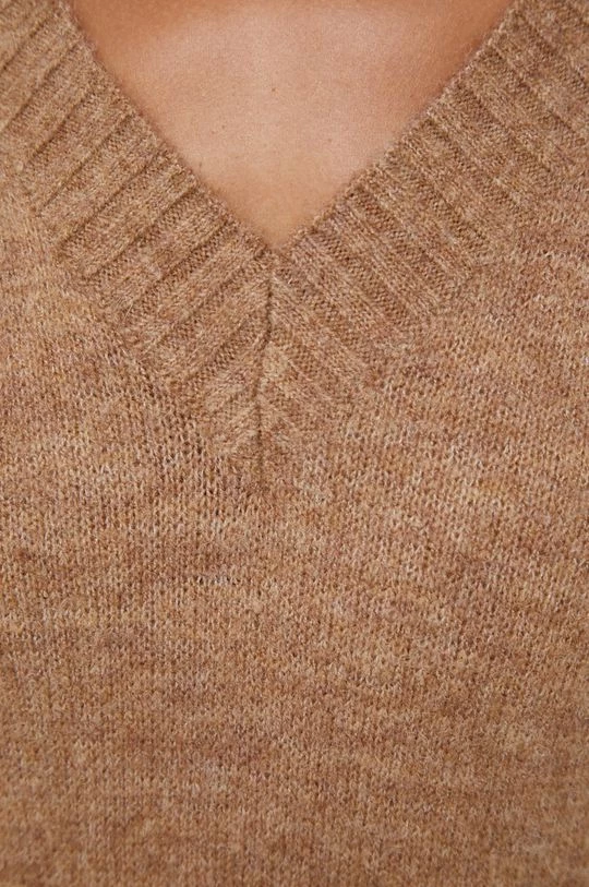 Γυναικεία Χωρίς φερμουάρ Πουλόβερ με προσθήκη μαλλιού Sisley χρώμα: μπεζ, 6 Γυναικεία Χωρίς φερμουάρ Πουλόβερ με προσθήκη μαλλιού Sisley χρώμα: μπεζ, - Image 6