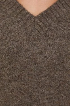 Γυναικεία Χωρίς φερμουάρ Πουλόβερ με προσθήκη μαλλιού Sisley χρώμα: καφέ, -Εξοδος Sisley Κατάστημα unnamed file 1133