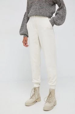 Γυναικεία Υφασμάτινα Παντελόνι Sisley μπεζ,