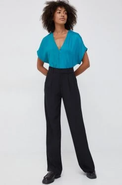 Γυναικεία Μπλούζες Μπλουζάκι Sisley τιρκουάζ