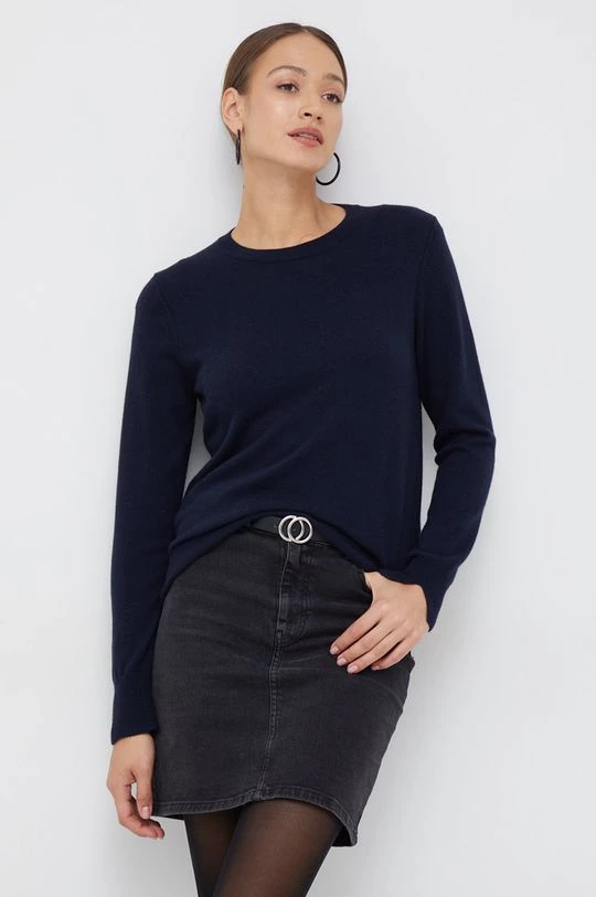 Γυναικεία Χωρίς φερμουάρ Πουλόβερ με προσθήκη μαλλιού Sisley χρώμα: ναυτικό μπλε, 1 Γυναικεία Χωρίς φερμουάρ Πουλόβερ με προσθήκη μαλλιού Sisley χρώμα: ναυτικό μπλε,