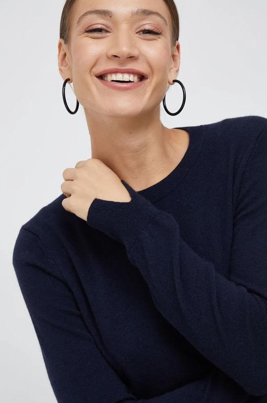 Γυναικεία Χωρίς φερμουάρ Πουλόβερ με προσθήκη μαλλιού Sisley χρώμα: ναυτικό μπλε, 4 Γυναικεία Χωρίς φερμουάρ Πουλόβερ με προσθήκη μαλλιού Sisley χρώμα: ναυτικό μπλε, - Image 4