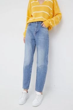 Γυναικεία Relaxed Τζιν παντελονι Sisley μπλε