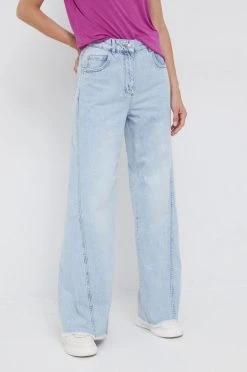 Γυναικεία Καμπάνες Τζιν παντελονι Sisley μπλε