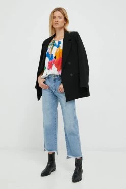 Γυναικεία Relaxed Τζιν παντελονι Sisley μπλε