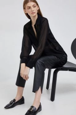 Γυναικεία Πουκάμισα Πουκάμισο Sisley μαύρο, -Εξοδος Sisley Κατάστημα unnamed file 1313