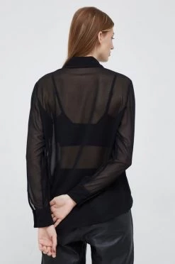 Γυναικεία Πουκάμισα Πουκάμισο Sisley μαύρο, -Εξοδος Sisley Κατάστημα unnamed file 1314