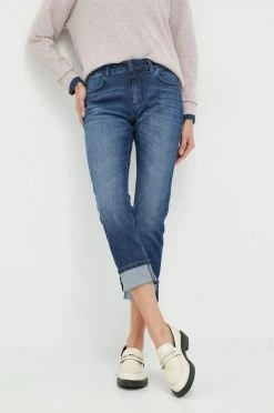 Γυναικεία Slim και Skinny Τζιν παντελονι Sisley σκούρο μπλε