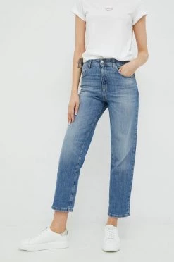 Γυναικεία Straight και Regular Τζιν παντελονι Sisley μπλε