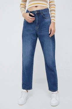 Γυναικεία Relaxed Τζιν παντελονι Sisley σκούρο μπλε