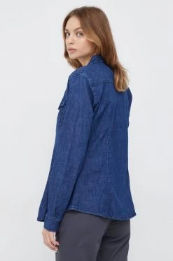 Γυναικεία Πουκάμισα Τζιν πουκάμισο Sisley ναυτικό μπλε, -Εξοδος Sisley Κατάστημα unnamed file 1406