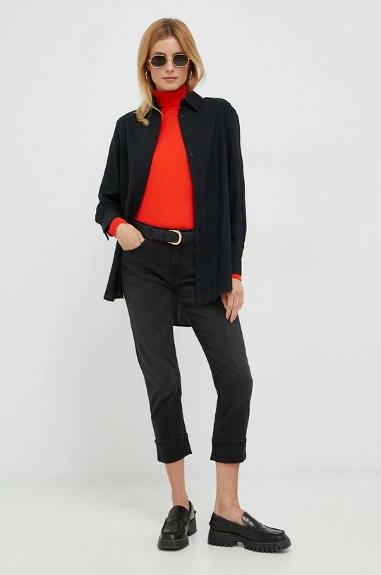 Γυναικεία Πουκάμισα Πουκάμισο Sisley μαύρο, 3 Γυναικεία Πουκάμισα Πουκάμισο Sisley μαύρο, - Image 3