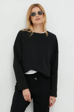 Γυναικεία Χωρίς φερμουάρ Μπλούζα Sisley μαύρο,