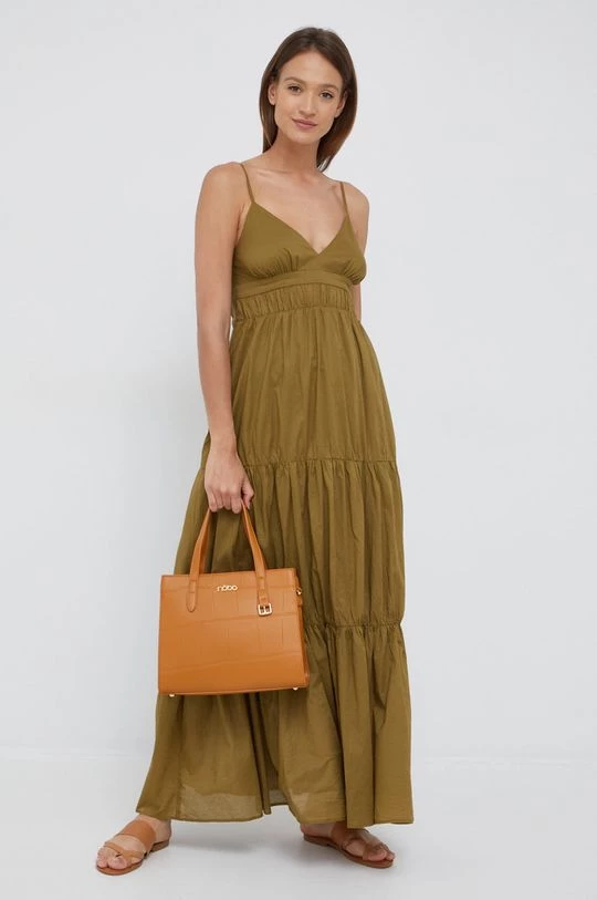 Γυναικεία Φορέματα Βαμβακερό φόρεμα Sisley πράσινο, 2 Γυναικεία Φορέματα Βαμβακερό φόρεμα Sisley πράσινο, - Image 2