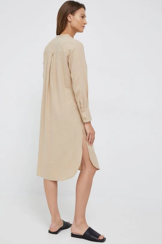 Γυναικεία Πουκάμισα Πουκάμισο Sisley χρώμα: μπεζ, 3 Γυναικεία Πουκάμισα Πουκάμισο Sisley χρώμα: μπεζ, - Image 3