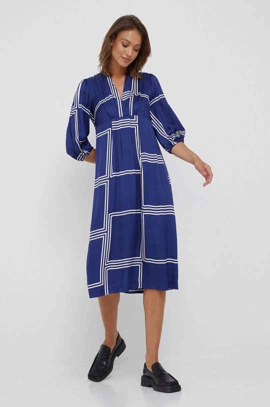 Γυναικεία Φορέματα Φόρεμα Sisley ναυτικό μπλε, 2 Γυναικεία Φορέματα Φόρεμα Sisley ναυτικό μπλε, - Image 2