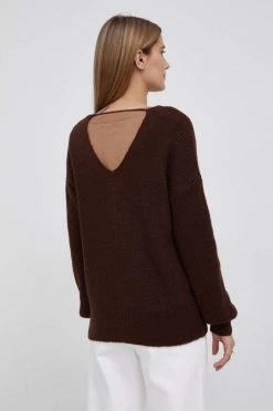 Γυναικεία Με φερμουάρ Ζακέτα από μίγμα μαλλιού Sisley χρώμα: καφέ -Εξοδος Sisley Κατάστημα unnamed file 1616