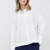 Γυναικεία Πουκάμισα Βαμβακερό πουκάμισο Sisley άσπρο,