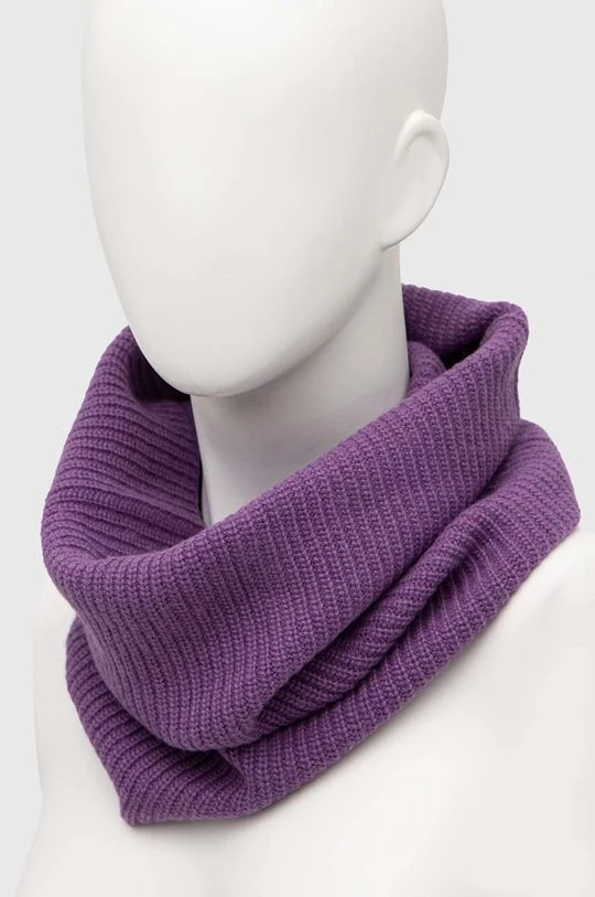 Γυναικεία Περιλαίμια Κασκόλ-λαιμός από μείγμα μαλλιού Sisley μοβ 2 Γυναικεία Περιλαίμια Κασκόλ-λαιμός από μείγμα μαλλιού Sisley μοβ - Image 2