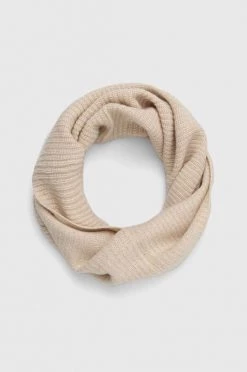 Γυναικεία Περιλαίμια Κασκόλ-λαιμός από μείγμα μαλλιού Sisley μπεζ