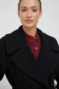 Γυναικεία Παλτά Παλτό από μείγμα μαλλιού Sisley μαύρο, -Εξοδος Sisley Κατάστημα unnamed file 1734