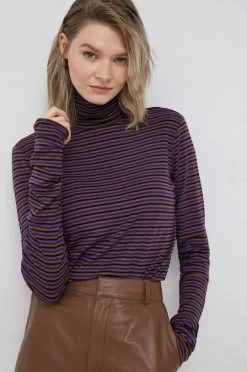 Γυναικεία Μακρυμάνικο Longsleeve Sisley μοβ -Εξοδος Sisley Κατάστημα unnamed file 1745