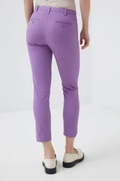 Γυναικεία Υφασμάτινα Παντελόνι Sisley μοβ, -Εξοδος Sisley Κατάστημα unnamed file 1759