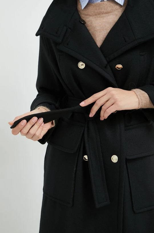 Γυναικεία Παλτά Μάλλινο παλτό Sisley μαύρο, 5 Γυναικεία Παλτά Μάλλινο παλτό Sisley μαύρο, - Image 5