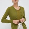 Γυναικεία Με φερμουάρ Πουλόβερ με μείγμα κασμίρ Sisley χρώμα: πράσινο