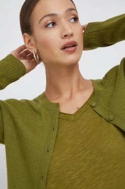 Γυναικεία Με φερμουάρ Πουλόβερ με μείγμα κασμίρ Sisley χρώμα: πράσινο -Εξοδος Sisley Κατάστημα unnamed file 1779