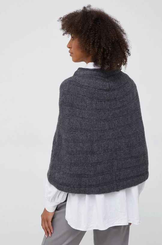 Γυναικεία Πόντσο με μείγμα μαλλιού Sisley γκρι 3 Γυναικεία Πόντσο με μείγμα μαλλιού Sisley γκρι - Image 3