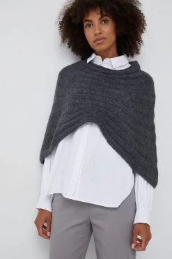 Γυναικεία Πόντσο με μείγμα μαλλιού Sisley γκρι 7 Γυναικεία Πόντσο με μείγμα μαλλιού Sisley γκρι -Εξοδος Sisley Κατάστημα unnamed file 1784