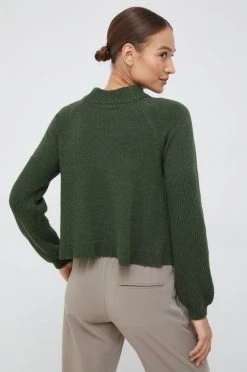 Γυναικεία Χωρίς φερμουάρ Πουλόβερ με μείγμα κασμίρ Sisley χρώμα: πράσινο, -Εξοδος Sisley Κατάστημα unnamed file 1787