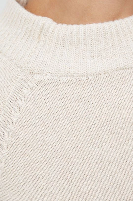 Γυναικεία Χωρίς φερμουάρ Πουλόβερ με μείγμα κασμίρ Sisley χρώμα: μπεζ, 6 Γυναικεία Χωρίς φερμουάρ Πουλόβερ με μείγμα κασμίρ Sisley χρώμα: μπεζ, - Image 6