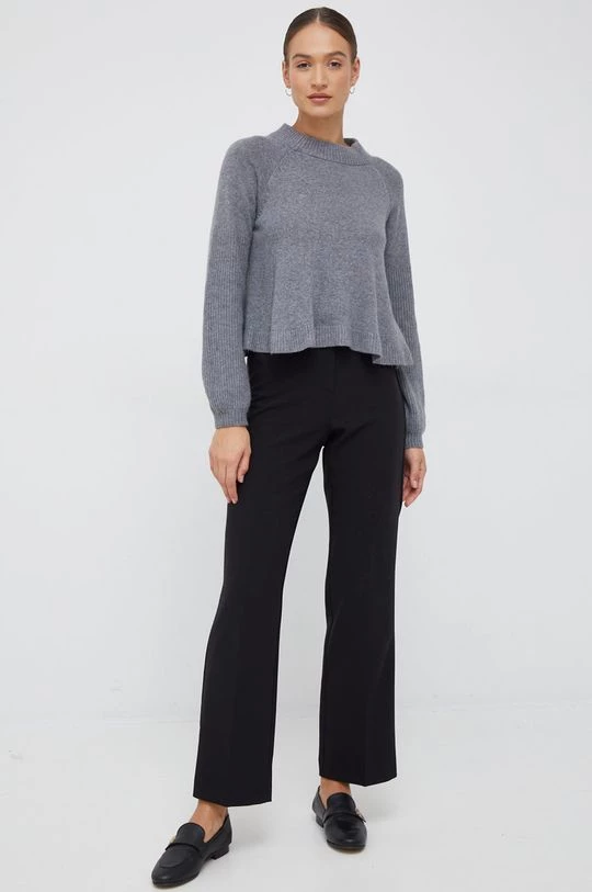 Γυναικεία Χωρίς φερμουάρ Πουλόβερ με μείγμα κασμίρ Sisley χρώμα: γκρι, 2 Γυναικεία Χωρίς φερμουάρ Πουλόβερ με μείγμα κασμίρ Sisley χρώμα: γκρι, - Image 2