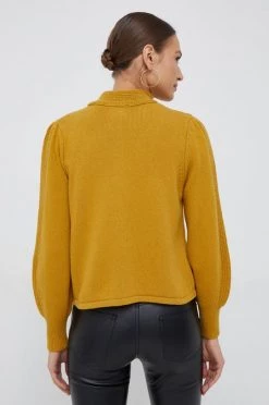 Γυναικεία Με φερμουάρ Πουλόβερ με μείγμα κασμίρ Sisley χρώμα: κίτρινο -Εξοδος Sisley Κατάστημα unnamed file 1808