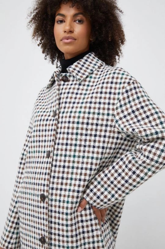 Γυναικεία Παλτά Παλτό από μείγμα μαλλιού Sisley πολύχρωμο 4 Γυναικεία Παλτά Παλτό από μείγμα μαλλιού Sisley πολύχρωμο - Image 4