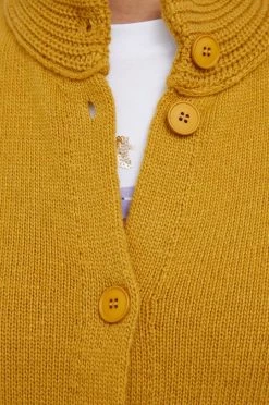 Γυναικεία Με φερμουάρ Πουλόβερ με μείγμα κασμίρ Sisley χρώμα: κίτρινο -Εξοδος Sisley Κατάστημα unnamed file 1810