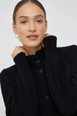 Γυναικεία Με φερμουάρ Ζακέτα με μείγμα κασμίρ Sisley μαύρο -Εξοδος Sisley Κατάστημα unnamed file 1814