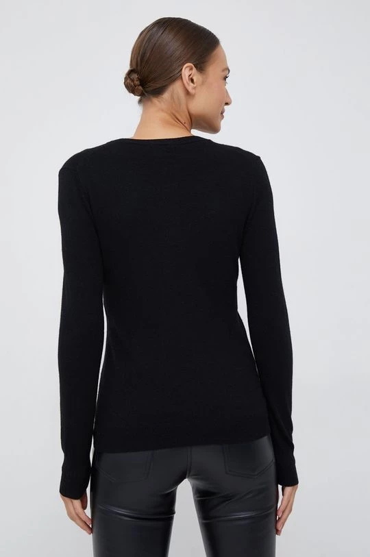 Γυναικεία Με φερμουάρ Πουλόβερ με μείγμα κασμίρ Sisley χρώμα: μαύρο 3 Γυναικεία Με φερμουάρ Πουλόβερ με μείγμα κασμίρ Sisley χρώμα: μαύρο - Image 3