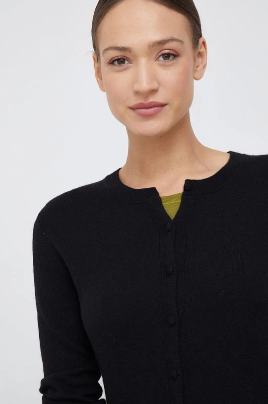 Γυναικεία Με φερμουάρ Πουλόβερ με μείγμα κασμίρ Sisley χρώμα: μαύρο 5 Γυναικεία Με φερμουάρ Πουλόβερ με μείγμα κασμίρ Sisley χρώμα: μαύρο - Image 5