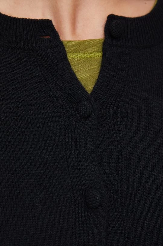 Γυναικεία Με φερμουάρ Πουλόβερ με μείγμα κασμίρ Sisley χρώμα: μαύρο 6 Γυναικεία Με φερμουάρ Πουλόβερ με μείγμα κασμίρ Sisley χρώμα: μαύρο - Image 6