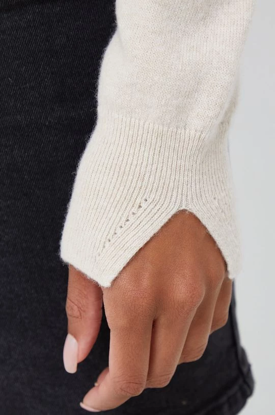 Γυναικεία Χωρίς φερμουάρ Πουλόβερ με μείγμα κασμίρ Sisley χρώμα: μπεζ, 6 Γυναικεία Χωρίς φερμουάρ Πουλόβερ με μείγμα κασμίρ Sisley χρώμα: μπεζ, - Image 6