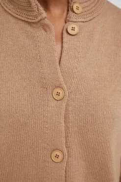 Γυναικεία Με φερμουάρ Πουλόβερ με μείγμα κασμίρ Sisley χρώμα: μπεζ -Εξοδος Sisley Κατάστημα unnamed file 1841